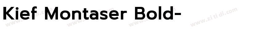 Kief Montaser Bold字体转换